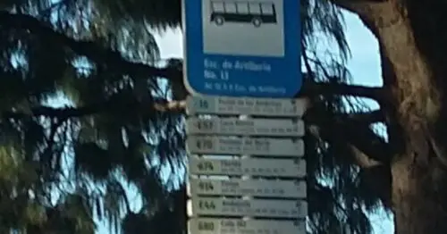 PARADERO SITP ESCUELA DE ARTILLERIA NO 13  007A12